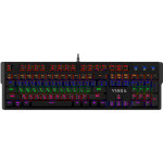 Клавиатура VINGA KBGM160 LED Outemu Blue Black