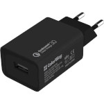 Зарядное устройство COLORWAY 1xUSB-A, QC3.0, 18W Black w/Micro-USB cable (CW-CHS013QCM-BK)