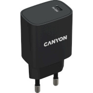 Зарядное устройство CANYON H-20-02 1xUSB-C, PD3.0, 20W Black (CNE-CHA20B02)