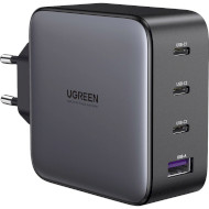 Зарядное устройство UGREEN CD226 Nexode GaN 100W 3xUSB-C, 1xUSB-A, PD3.0, QC4.0+ Wall Charger Gray (40747)