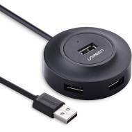 USB-хаб UGREEN CR106 4xUSB2.0 Black (20277)