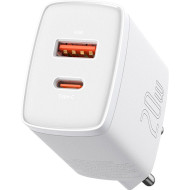 Зарядное устройство BASEUS Compact Quick Charger U+C 20W White (CCXJ-B02)
