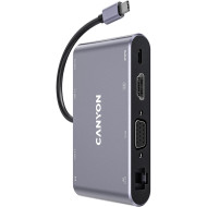 Порт-репликатор CANYON DS-14 USB-C Multiport Hub 8-in-1 (CNS-TDS14)