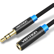 Кабель-удлинитель VENTION mini-jack 3.5mm 2м Black (VAB-B06-B200-M)