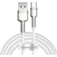 Кабель BASEUS Cafule Metal Data Cable USB to Type-C 66W 2м White (CAKF000202)