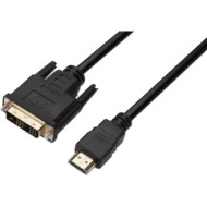 Кабель PROLOGIX HDMI - DVI 0.5м Black