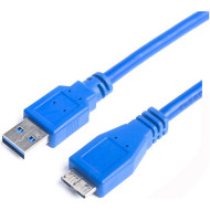 Кабель PROLOGIX USB 3.0 AM/MicroBM 0.5м Blue