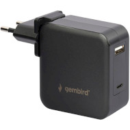 Зарядное устройство GEMBIRD NPA-PD60-01 Black w/USB-C & DC cables