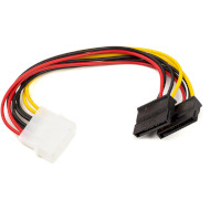 Кабель питания POWERPLANT Molex to 2xSATA 15см (CA913060)