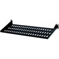 Полка консольная HYPERNET 19" 1U глубиной 280мм Black (CS-280-1U-BLACK)