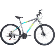 Велосипед горный TRINX Majestic M116 Elite 27.5" рама-20" Gray/Blue/Yellow 2022