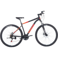 Велосипед горный TRINX Majestic M116 Pro 29" рама-17" Matt Black/Red/Orange 2022