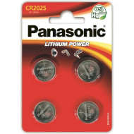Батарейка PANASONIC Lithium Power CR2025 4шт/уп (CR-2025EL/4B)