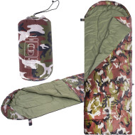 Спальный мешок SPRINGOS CS0041 (13°C/8°C) Khaki/Green Right
