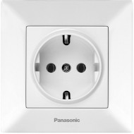 Розетка PANASONIC Arkedia Slim 2P+E Complete White (WNTC03022WH-UA)