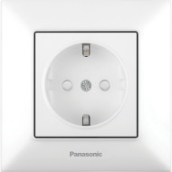 Розетка PANASONIC Arkedia Slim 2P+E with Safety Shutter Complete White (WNTC02122WH-UA)