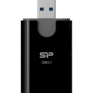 Кардридер SILICON POWER Combo SD/microSD USB3.2 Black (SPU3AT5REDEL300K)