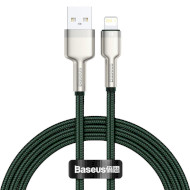 Кабель BASEUS Cafule Metal Data Cable USB for Lightning 1м Green (CALJK-A06)