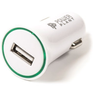 Автомобильное зарядное устройство POWERPLANT 1xUSB-A, 2.1A White (DV00DV5037)