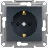 Розетка электрическая SCHNEIDER ELECTRIC Asfora Black (EPH2900271)