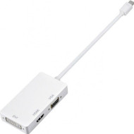 Адаптер FHD 1080p Mini DisplayPort - DVI/VGA/HDMI White (S0713)