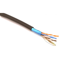 Кабель сетевой для наружной прокладки ДКЗ FTP Cat.5e КНП 4x2x0.50 CU Black 305м (4500)