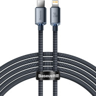 Кабель BASEUS Crystal Shine Series Fast Charging Data Cable Type-C to iP 20W 2м Black (CAJY000301)