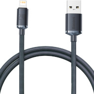 Кабель BASEUS Crystal Shine Series Fast Charging Data Cable USB to iP 2.4A 2м Black (CAJY000101)