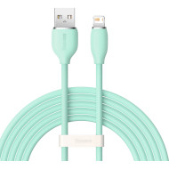 Кабель BASEUS Jelly Liquid Silica Gel Fast Charging Data Cable USB to iP 2.4A 2м Green (CAGD000106)