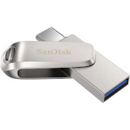 Флэшка SANDISK Ultra Dual Luxe USB/USB-C3.2 256GB Silver (SDDDC4-256G-G46)