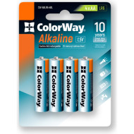 Батарейка COLORWAY Alkaline AA 4шт/уп (CW-BALR06-4BL)