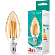 Лампочка LED TITANUM Filament B37 E14 4W 2200K 220V (TLFC3704142A)