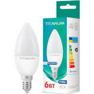 Лампочка LED TITANUM C37 E14 6W 4100K 220V (TLC3706144)