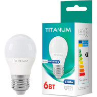 Лампочка LED TITANUM G45 E27 6W 4100K 220V (TLG4506274)