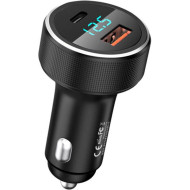 Автомобильное зарядное устройство REMAX Salo RCC-215 1xUSB-C, 1xUSB-A 4.5A Black (RCC-215 BK)