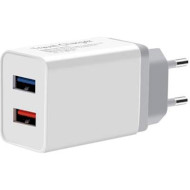 Зарядное устройство XOKO WC-210 2xUSB-A White (WC-210-WH)