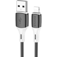 Кабель BOROFONE BX79 Silicone USB to Lightning 1м Black