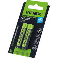 Батарейка VIDEX Alkaline AAA 2шт/уп (LR03/AAA 2PCS SB)