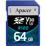 Карта памяти APACER SDXC 64GB UHS-I U3 V30 Class 10 (AP64GSDXC10U7-R)
