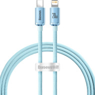 Кабель BASEUS Crystal Shine Series Fast Charging Data Cable Type-C to iP 20W 1.2м Sky Blue (CAJY001303)