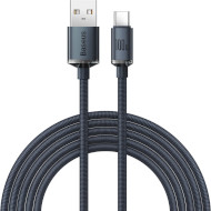 Кабель BASEUS Crystal Shine Series Fast Charging Data Cable USB to Type-C 100W 2м Black (CAJY000501)