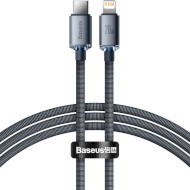 Кабель BASEUS Crystal Shine Series Fast Charging Data Cable Type-C to iP 20W 1.2м Black (CAJY000201)