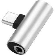 Сплиттер XOKO AC-205 USB-C M/F + minijack 3.5mm Silver