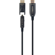 Кабель CABLEXPERT AOC Premium Micro-HDMI/HDMI - HDMI v2.0 20м Black (CCBP-HDMID-AOC-20M)