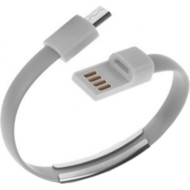 Кабель Data Charging Line Micro-USB 0.2м Gray (S0606)