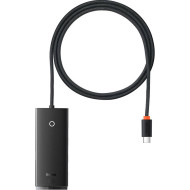 USB-хаб BASEUS Lite Series 4-Port Type-C Hub Adapter Black (WKQX030401)