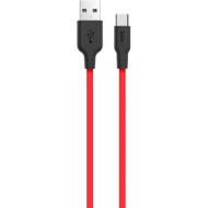 Кабель HOCO X21 USB-A to Type-C 1м Black/Red