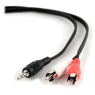 Кабель CABLEXPERT mini-jack 3.5 мм - 2RCA 15м Black (CCA-458-15M)