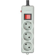 Сетевой фильтр GEMBIRD SPG3-G-10G-PRO Gray, 3 розетки, 3м