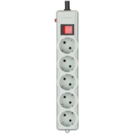 Сетевой фильтр GEMBIRD SPG5-G-10G-PRO Gray, 3 розетки, 3м